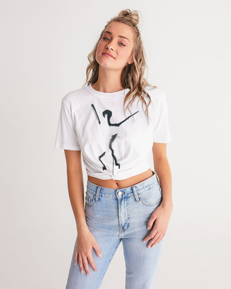 Monserrat 007 Women's Twist-Front Cropped Tee