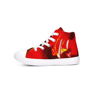 Red Dance Collection Kids Hightop Canvas Shoe