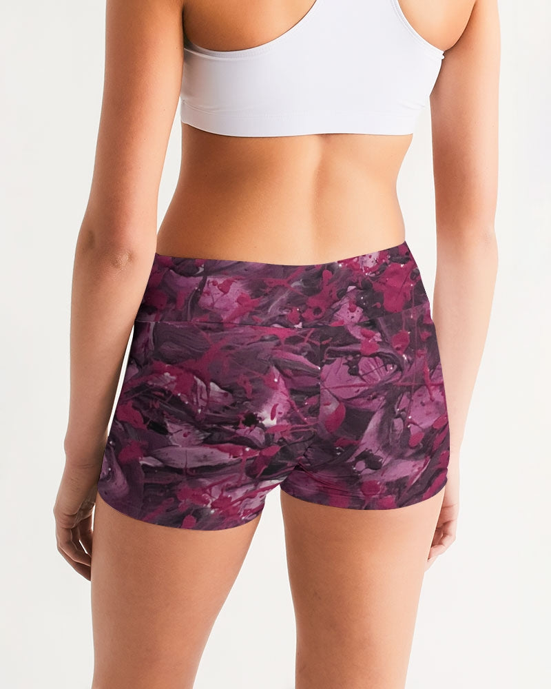 Violette Goddesses Women's Mid-Rise Yoga Shorts