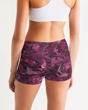 Violette Goddesses Women's Mid-Rise Yoga Shorts