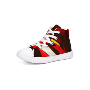 Red Dance Collection Kids Hightop Canvas Shoe