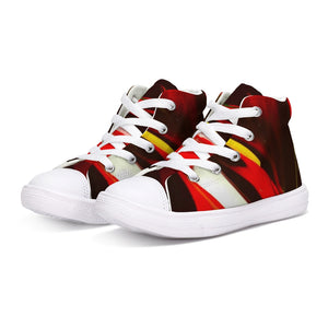 Red Dance Collection Kids Hightop Canvas Shoe