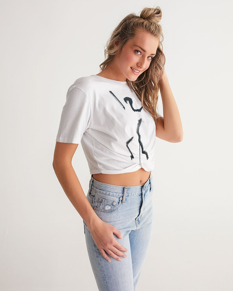 Monserrat 007 Women's Twist-Front Cropped Tee
