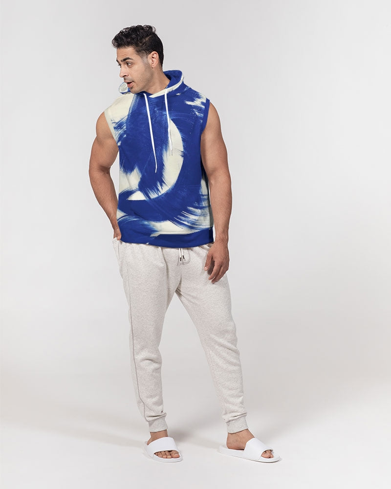 Azul Monserrat Men's Premium Heavyweight Sleeveless Hoodie