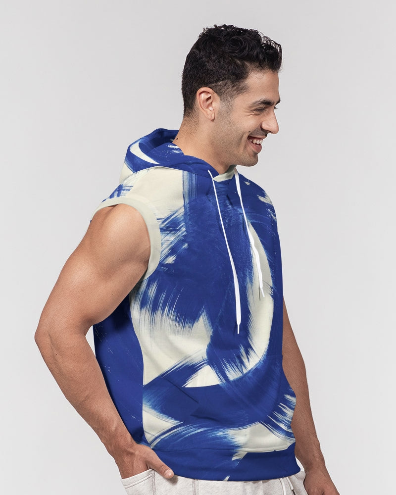 Azul Monserrat Men's Premium Heavyweight Sleeveless Hoodie