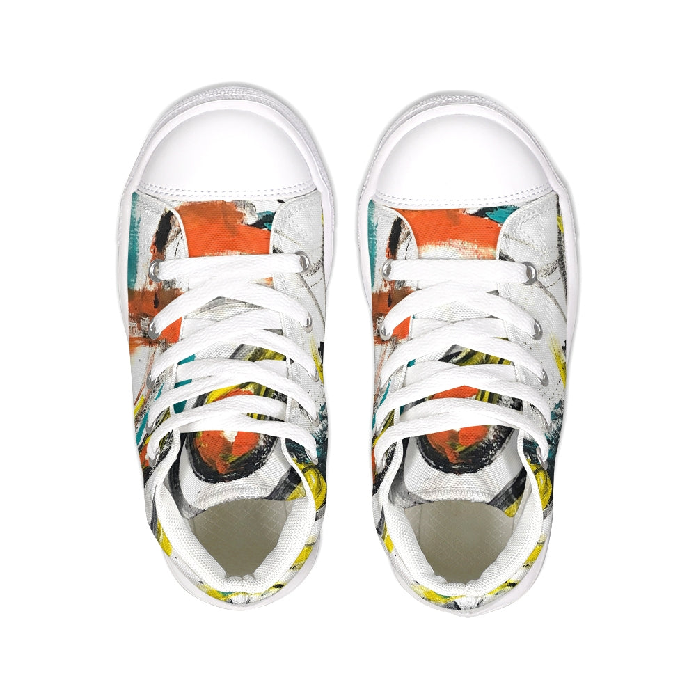 La Perla Kids Hightop Canvas Shoe