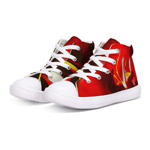 Red Dance Collection Kids Hightop Canvas Shoe