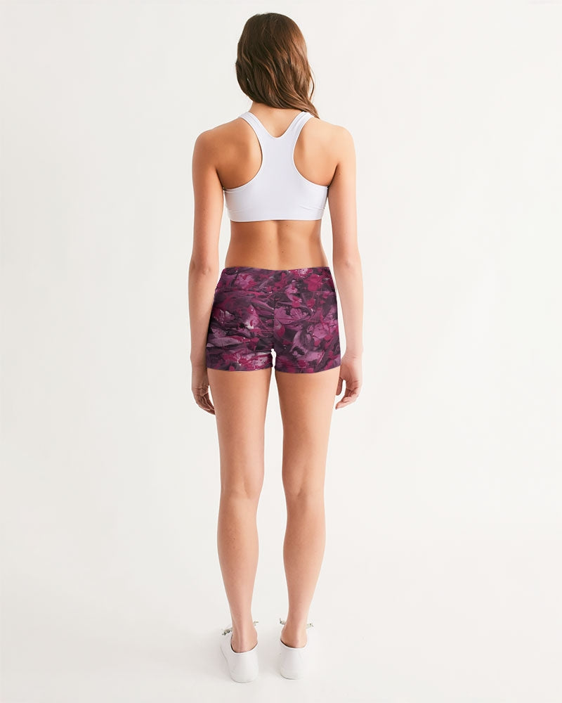 Violette Goddesses Women's Mid-Rise Yoga Shorts