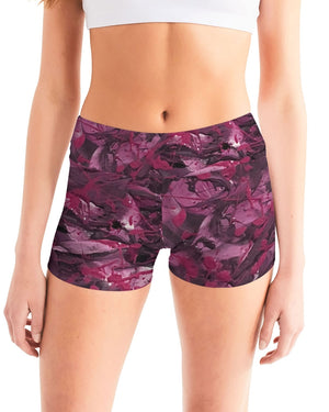 Violette Goddesses Women's Mid-Rise Yoga Shorts