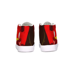 Red Dance Collection Kids Hightop Canvas Shoe