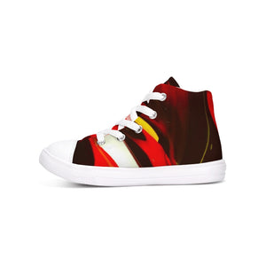 Red Dance Collection Kids Hightop Canvas Shoe