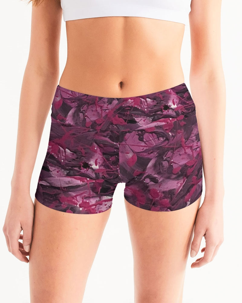 Violette Goddesses Women's Mid-Rise Yoga Shorts