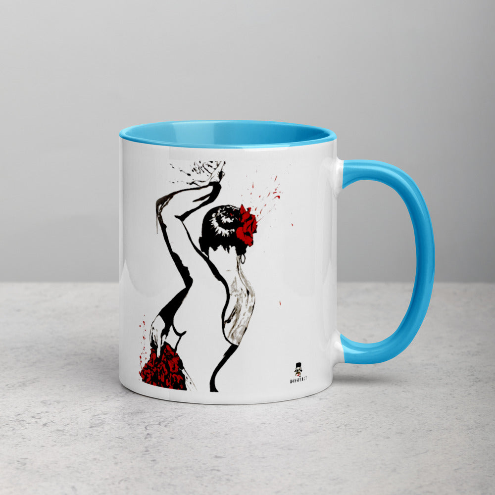 Alba Luna Mug with Color Inside By MONSERRAT