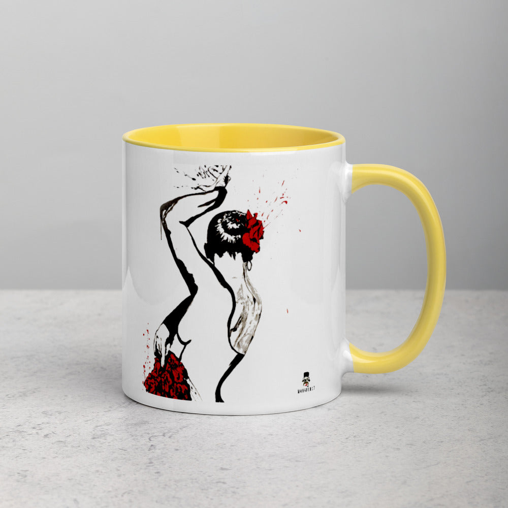 Alba Luna Mug with Color Inside By MONSERRAT