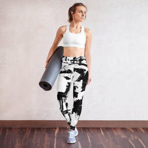 B&W ABSTRACT - Yoga Leggings